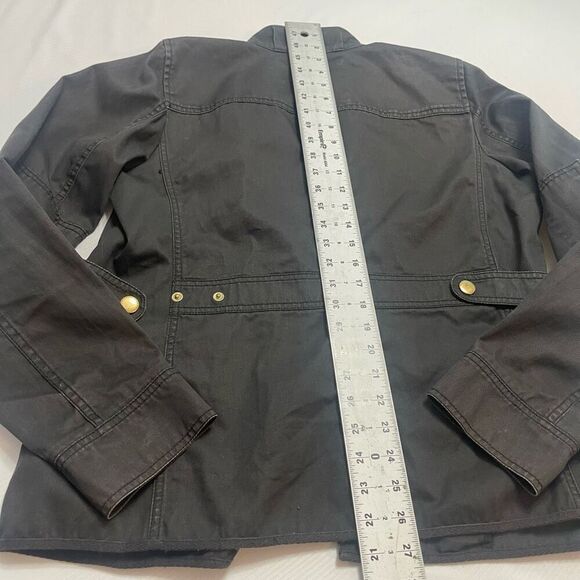 J. Crew Relaxed Boyfriend Field Wax Dark Grey Jacket Size Medium - Picture 9 of 9
